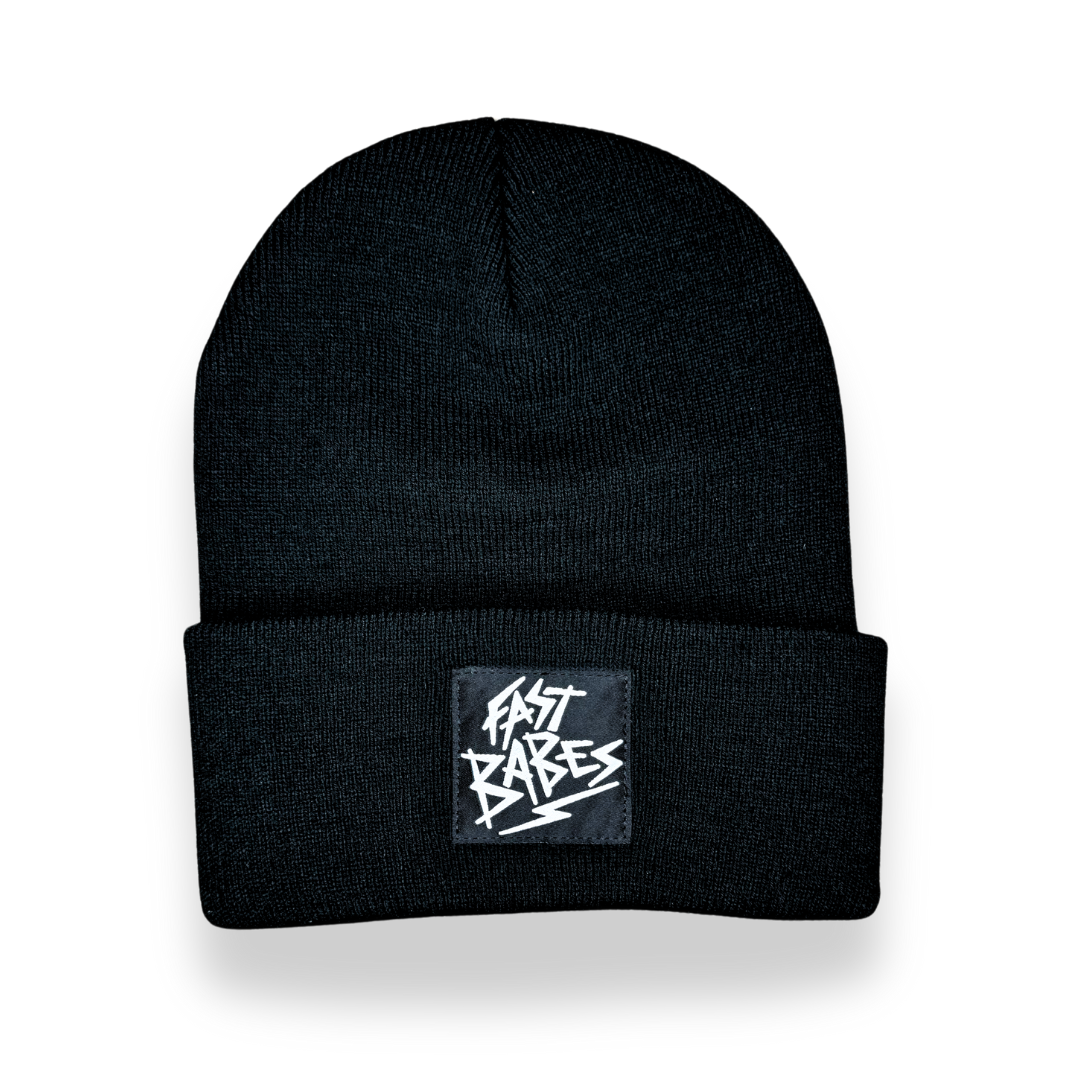 Black Burnout Beanie