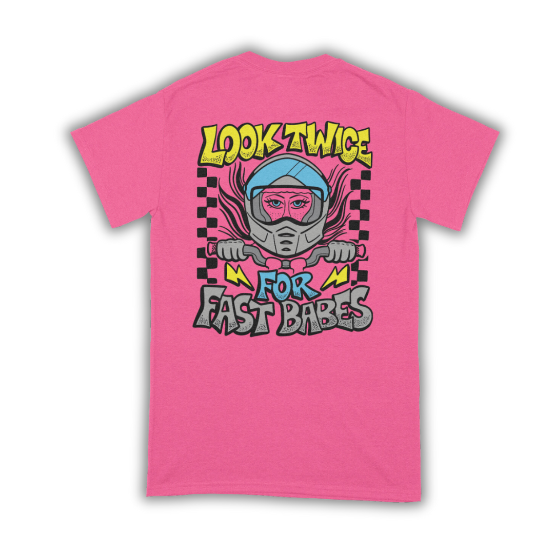 LOOK TWICE TEE - PINK