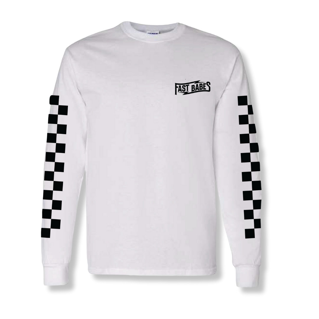 Rowdy Long Sleeve - White