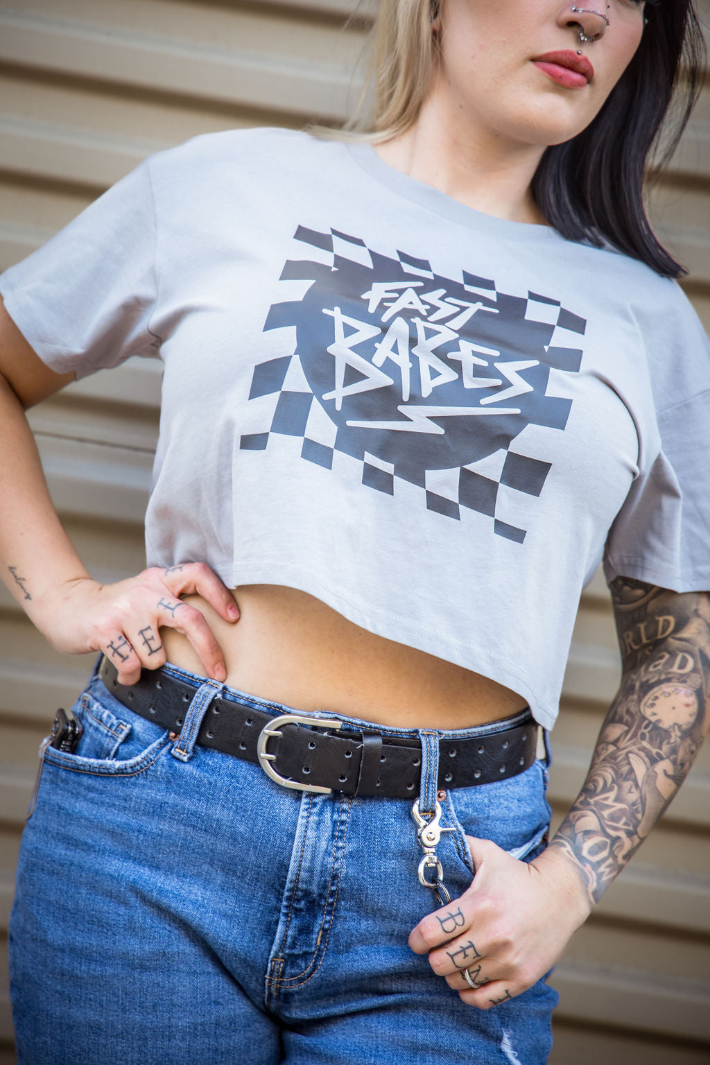 Fast Lane Cropped Tee